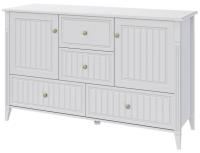 Комод комбинированный Мэгги (белый снег-лак белый (Браво-мебель) ) в Армянске от производителя 