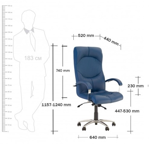 Фото Кресло для руководителя Гермес (Germes) аnifix (алюминий) от производителя Новый стиль в Армянске по цене 20 100 ₽