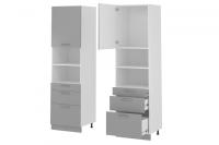 Кухня Бронкс пенал П-63 (белый, бетон,(Леко)) в Армянске от производителя 