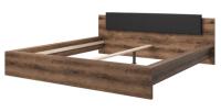 Кровать двуспальная Indira typ 32 (СМ 180х200) без основания ( 180х200 , ЛДСП/стекло , дуб monastery-черный , без подъемного мех. , без ящиков , без матраса (Helvetia) ) в Армянске от производителя в интернет магазине Планета Комфорта Кровать двуспальная Indira typ 32 (СМ 180х200) без основания ( 180х200 , ЛДСП/стекло , дуб monastery-черный , без подъемного мех. , без ящиков , без матраса (Helvetia) ) в Армянске от производителя