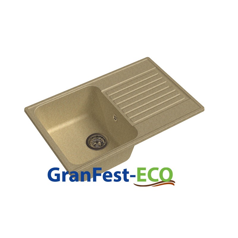 Фото Мойка Granfest eco-78 (ГР 740х480хh200) (шир.ящ.min 720) без сифона от производителя Granfest в Армянске по цене 3 650 ₽
