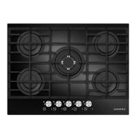Варочная поверхность газовая 5-ти комф. MGHG 75 13 (690х520) (Материал Стеклокерамика , Цвет Черный) в Армянске от производителя 