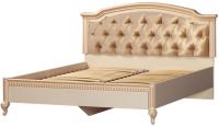 Фото krovati-s-myagkoy-spinkoy кровать двуспальная марлен 489 (см 180х200) с основанием производитель Яна