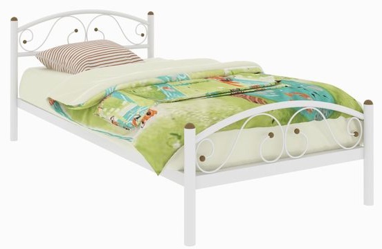 Фото Кровать односпальная Вероника Plus (СМ 80х190) трубка металл от производителя Милсон в Армянске по цене 9 070 ₽