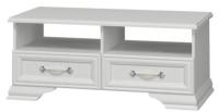 Тумба для ТВ Грация (2 ящ) (белый, белый (Браво-мебель) ) в Армянске от производителя 