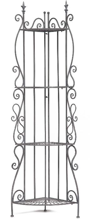 Этажерка кованая угловая 001  (серый (Tetchair) ) Этажерка кованая угловая 001  (серый (Tetchair) )