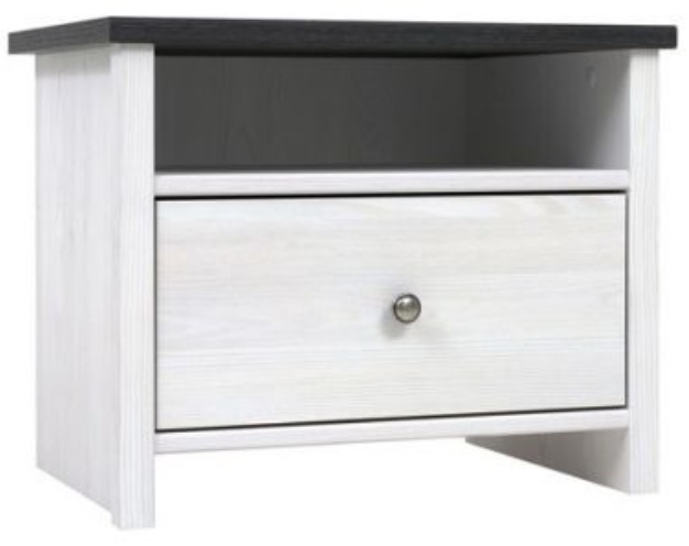 Фото Тумба прикроватная Порто KOM1S/50 от производителя Black Red White (БРВ) в Армянске по цене 5 960 ₽