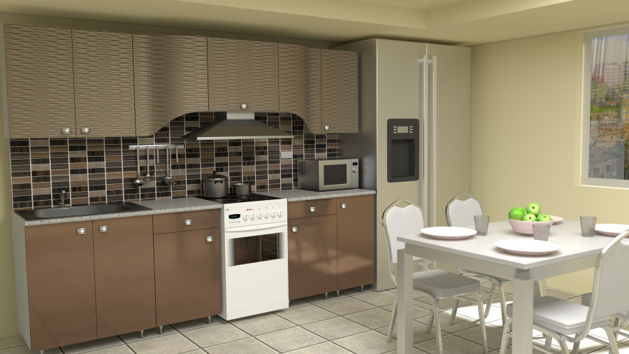 Фото Кухня Селена К-51 шкаф над плитой 600 (54) от производителя Ставрополь Мебель в Армянске по цене 2&nbsp;570 ₽