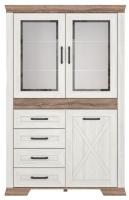 Шкаф Marselle REG2W1D4S (ясень снежный-дуб сонома темный, ясень снежный-дуб сонома темный (Black Red White (БРВ)) ) в Армянске от производителя 