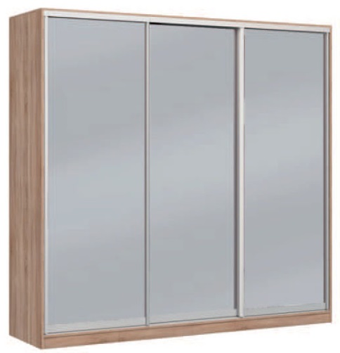 Фото Шкаф-купе Оскар 4.1 (2,22х0,6х2,4 - 3 двери) от производителя Мебель Маркет в Армянске по цене 64 560 ₽