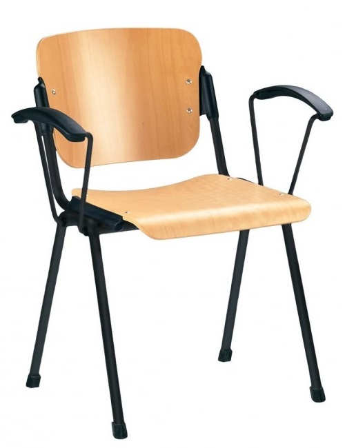 Фото Стул для посетителя Эра (Era) wood arm (крашенный) от производителя Новый стиль в Армянске по цене 4 490 ₽
