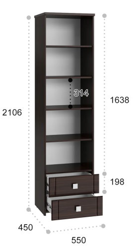 Фото Пенал Изабель ИЗ-63К с зеркалом от производителя Компасс в Армянске по цене 25&nbsp;320 ₽