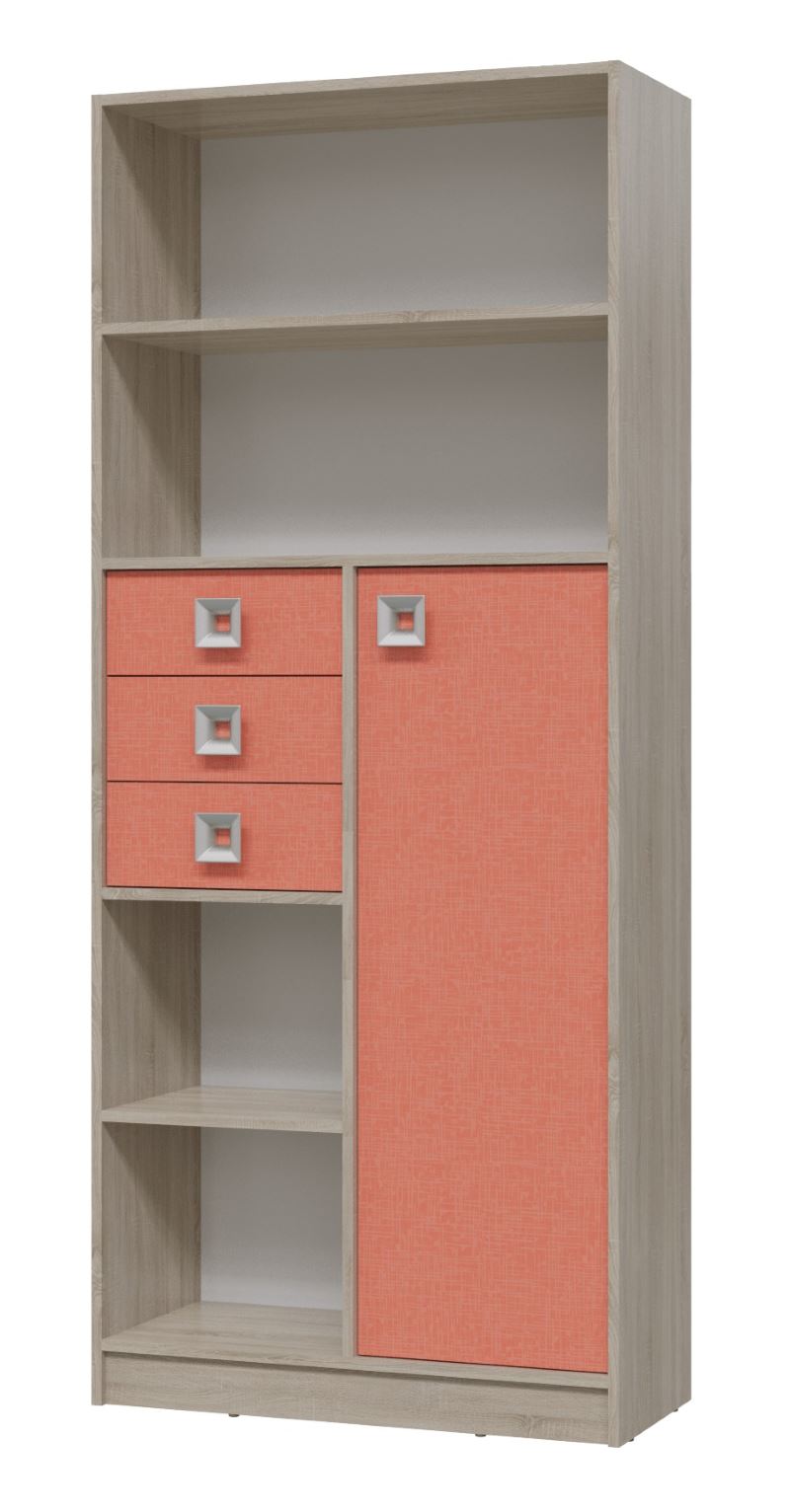 Фото Шкаф-стеллаж Сити с ящиками от производителя Гранд Кволити в Армянске по цене 13&nbsp;560 ₽