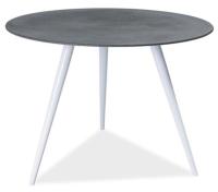 Стол обеденный Signal Evita (металл, стекло-серый,  белый (Signal) ) в Армянске от производителя 