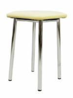 Табурет Т5 ( Обивка стула:кожзам , хром, в ассортименте, квадратное (Европа-Д) ) в Армянске от производителя 