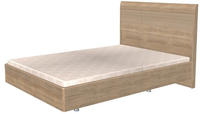 Фото Кровать двуспальная Мелисса КР-2802 (СМ 140х200) с ламельным основанием от производителя Лером в Армянске по цене 31 980 ₽
