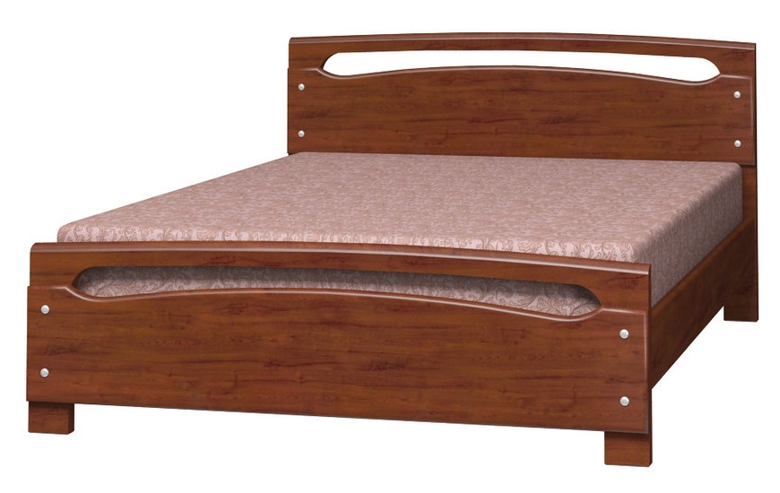 Фото Кровать двуспальная Камелия-2 (СМ 140х200) без основания с универсальными царгами от производителя Браво-мебель в Армянске по цене 21&nbsp;830 ₽