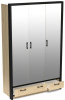 Фото Шкаф Бостон (135) трехдверный (3 зеркала) от производителя СБК в Армянске по цене 30&nbsp;910 ₽