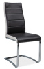 Стул Signal H353 ( Обивка стула:экокожа , хром, черный-белый (Signal) )