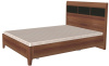 Кровать двуспальная Мелисса КР-2862 (СМ 140х200) с ламельным основанием ( 140х200 , ЛДСП/МДФ , слива валлис комбинированный , без подъемного мех. , без ящиков , без матраса (Лером) )