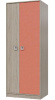 Шкаф Сити (80) двухдверный (дуб сонома, дуб сонома-коралл,(Гранд Кволити))