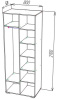 Фото Шкаф ШОН-13 (80) двухдверный от производителя Пирамида в Армянске по цене 9&nbsp;830 ₽